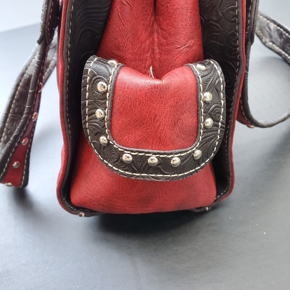 Red Bejeweled Handbag - Picture 5 of 5